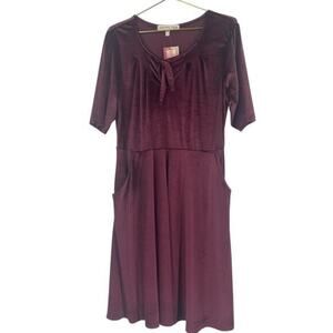 NWT Paisley Raye Purple Plum Dress 0X